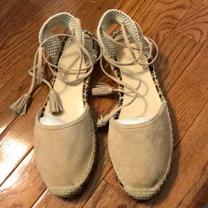 J Crew Baja Suede Espadrilles 10